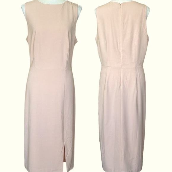 The Limited The New Drew Dress Blush Pink Career Midi Sheath New With Tags - Picture 14 of 14